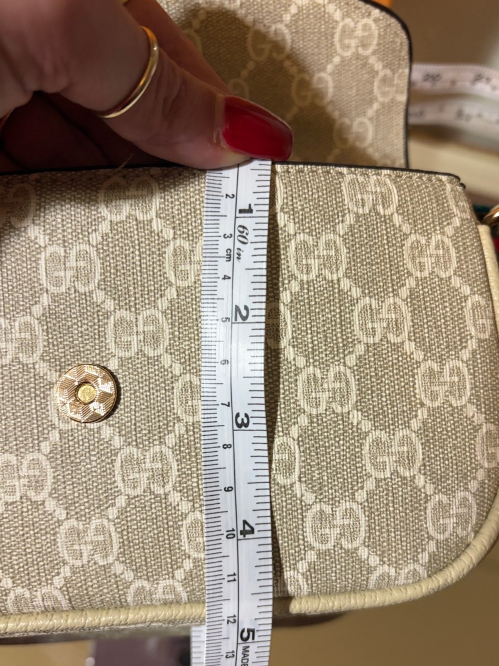Gucci ophidia pochette in beige and oatmeal supreme - Picture 6 of 11
